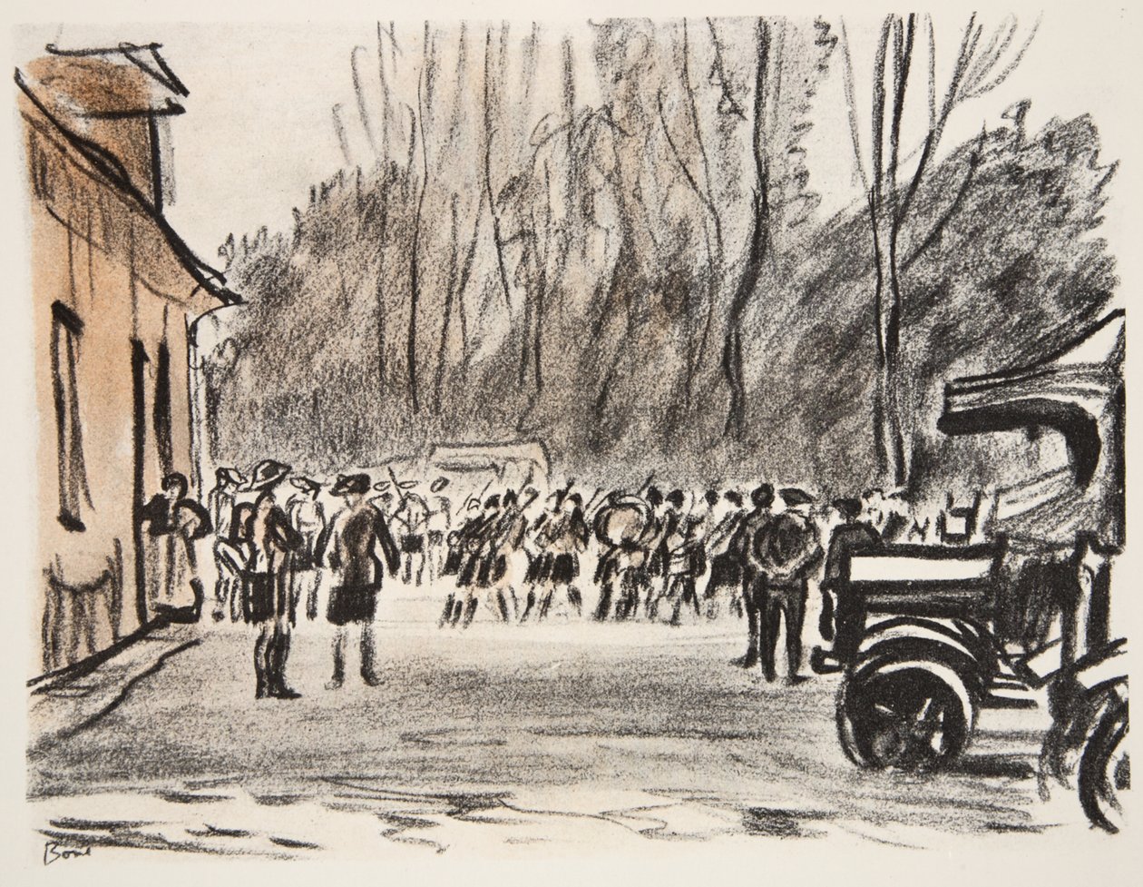 Scottish Pipers, illustration fra 
