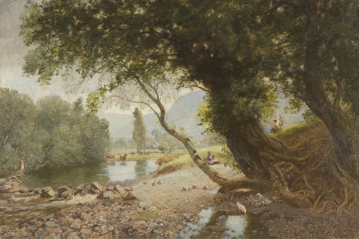 The Ivy, The Oak and The Bonnie Birken Tree, Bettws-y-Coed af David Murray