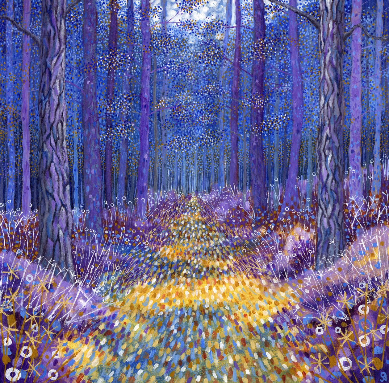 Blå skov 2, 2012 af David Newton