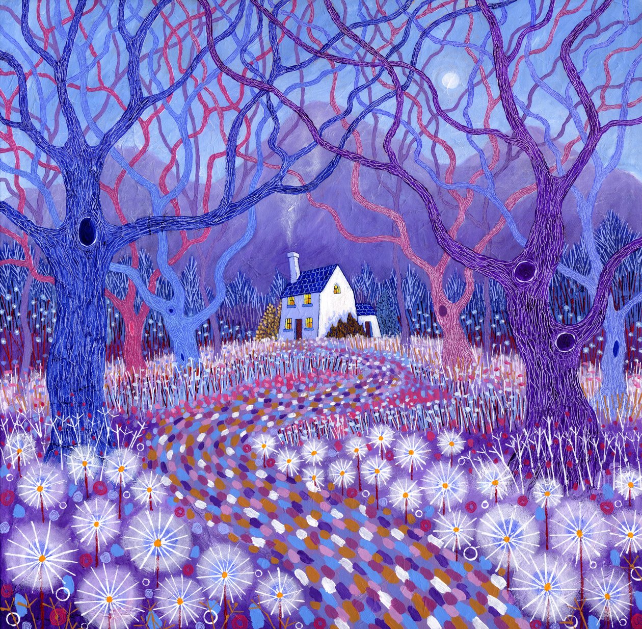 The Retreat, 2014 (akryl på lærred) af David Newton