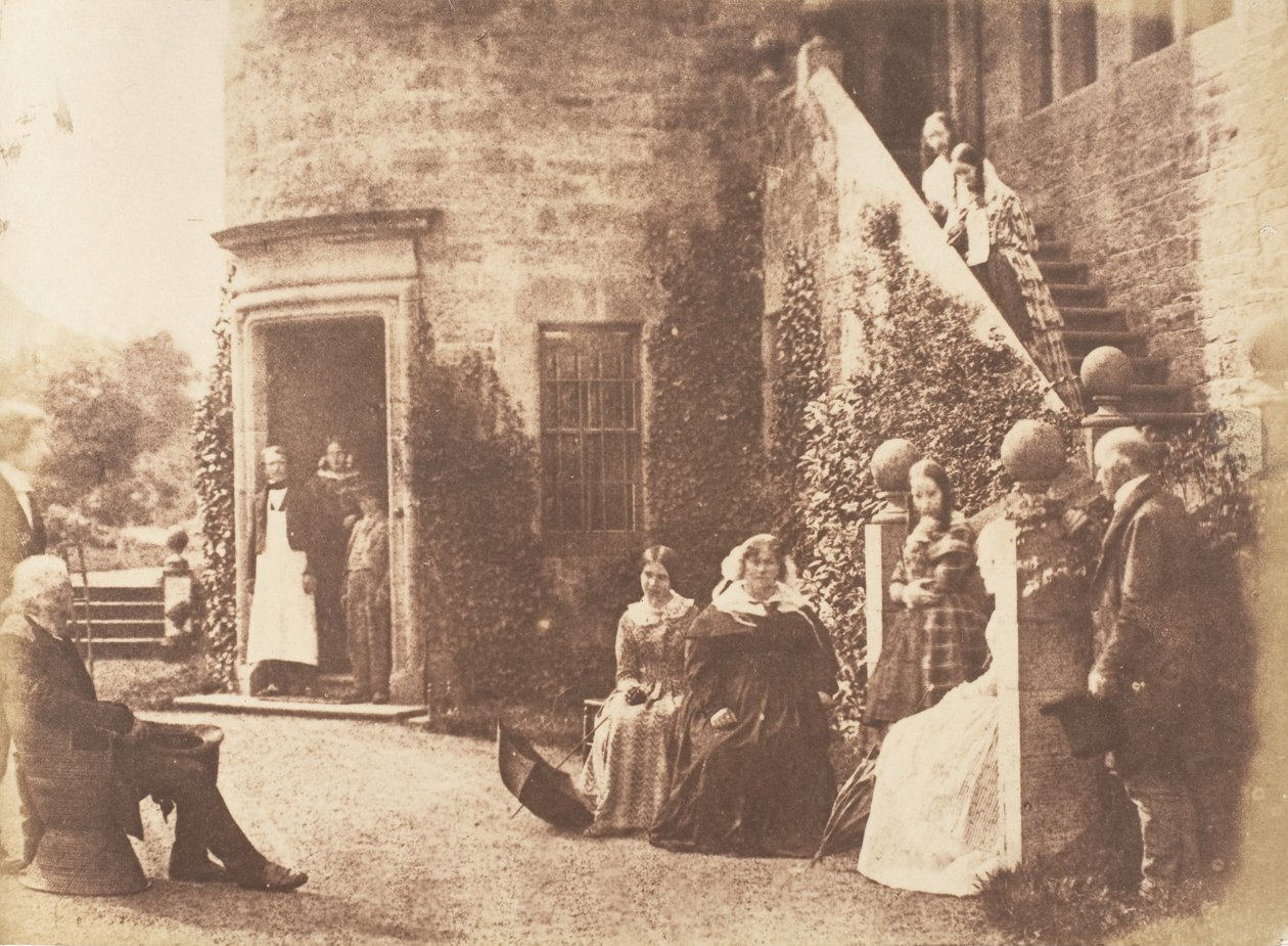 Bonaly Towers. Lord Cockburns hjem, 1843-47. Skabere: David Octavius Hill, Robert Adamson, Hill & Adamson. af Hill and Adamson