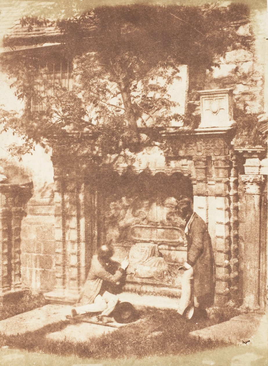 Edinburgh. Gråbrødrenes Kirkegård, 1843-47. Skabere: David Octavius Hill, Robert Adamson, Hill & Adamson. af Hill and Adamson