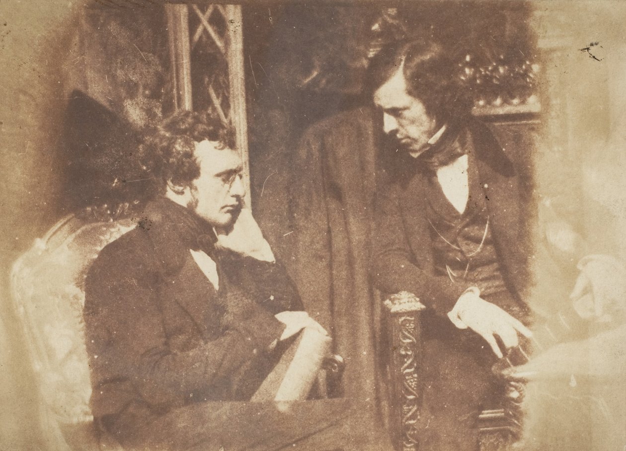 George Gilfillan og Samuel Brown, 1843-47. Skabere: David Octavius Hill, Robert Adamson, Hill & Adamson. af Hill and Adamson