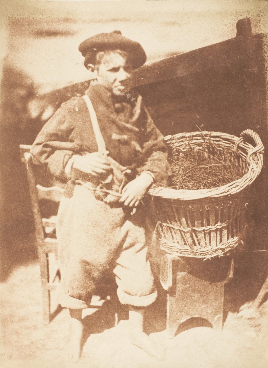 Newhaven Boy, 1843-47. Skabere: David Octavius Hill, Robert Adamson, Hill & Adamson. af Hill and Adamson