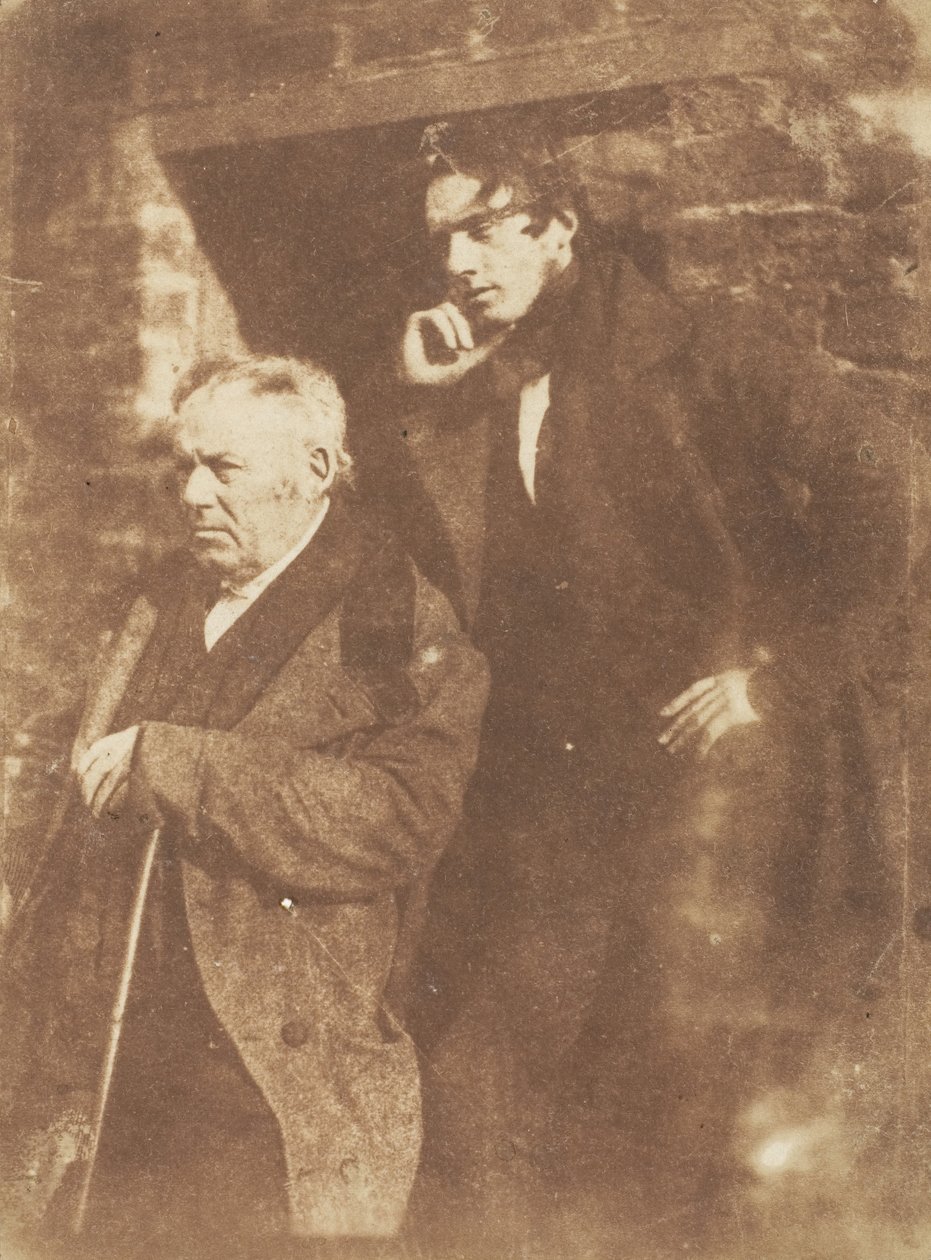pastor Miller og hans søn pastor Samuel Miller, 1843-47. Skabere: David Octavius Hill, Robert Adamson, Hill & Adamson. af Hill and Adamson