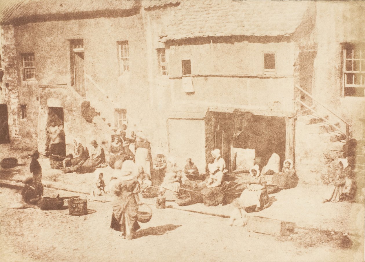 St. Andrews. North Street, Fishergate, 1843-47. Skabere: David Octavius Hill, Robert Adamson, Hill & Adamson. af Hill and Adamson