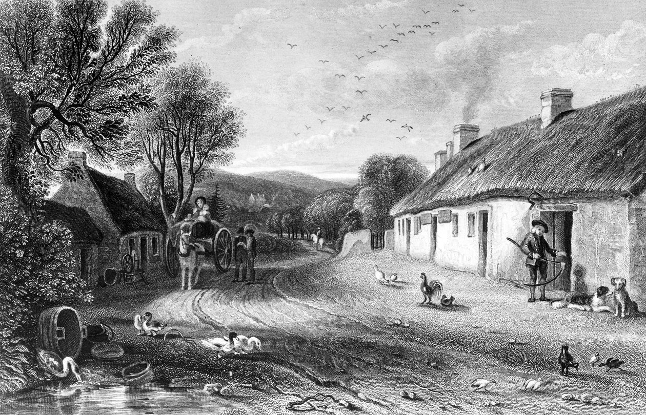 Burns Cottage, illustration fra 