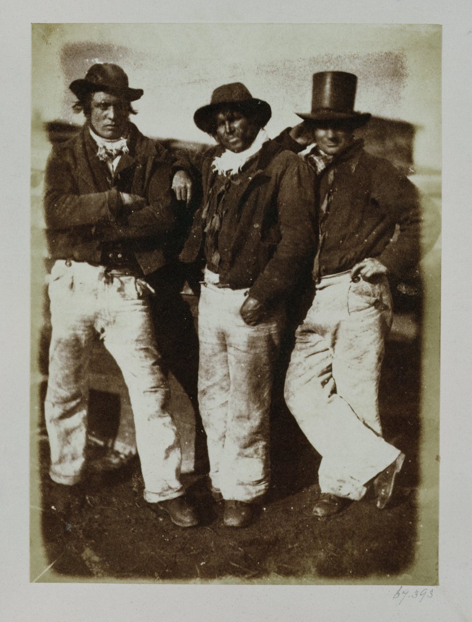 Fishermen Ashore, ca. 1843-47 (saltpapirtryk fra calotype negativ) af David Octavius Hill