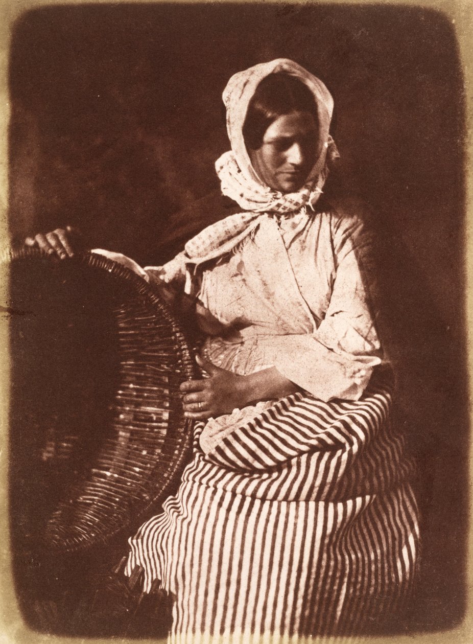 Mrs Hall, Newhaven, ca. 1843-47 (saltpapirsprint fra kalotypienegativ) (se også 224279, 224280) af David Octavius Hill