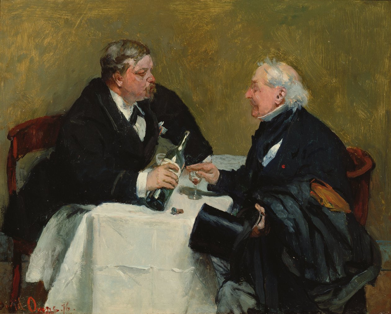 At nægte en drink, 1876 af David Oyens