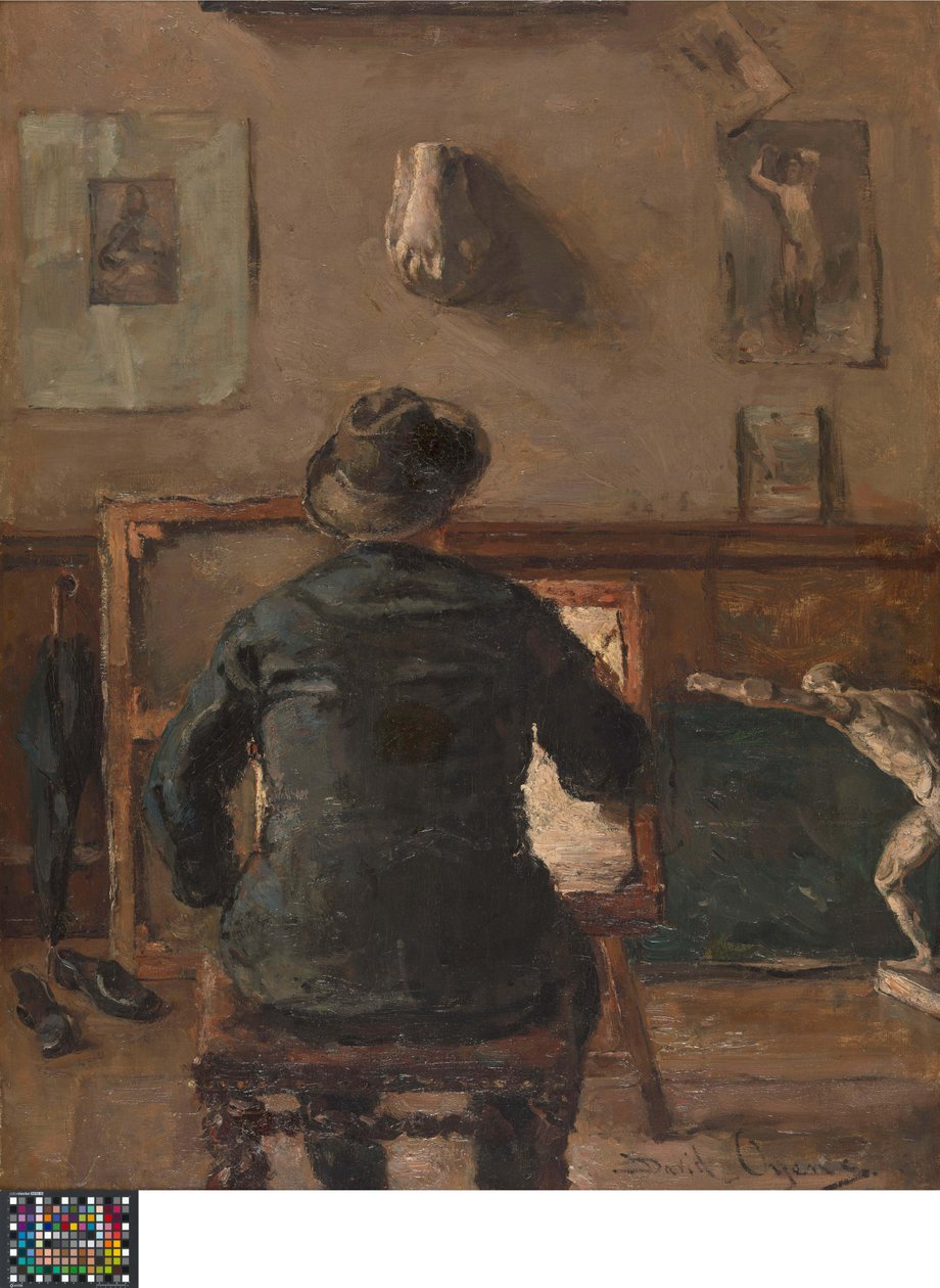 Kunstneren i sit atelier af David Oyens