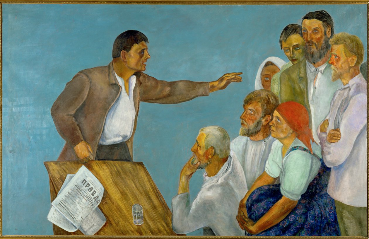 Agitator (olie på lærred) af David Petrovich Shterenberg