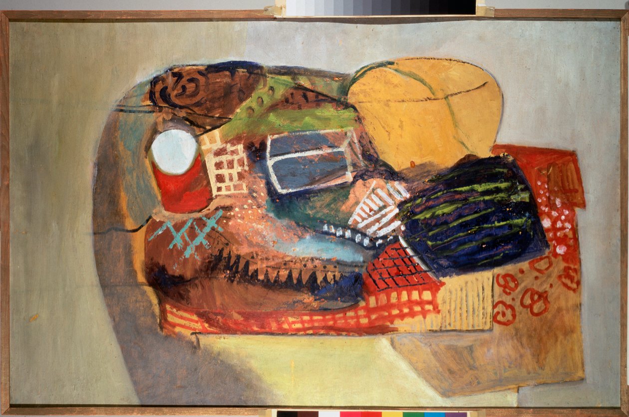 Stilleben. Maleri af David Petrovich Sterenberg (1881-1948), olie på lærred af David Petrovich Sterenberg