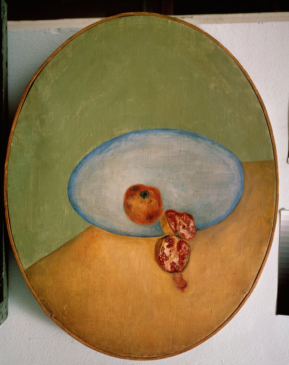 Stilleben med granatæbler. Maleri af David Petrovich Sterenberg (1881-1948), olie på lærred af David Petrovich Sterenberg