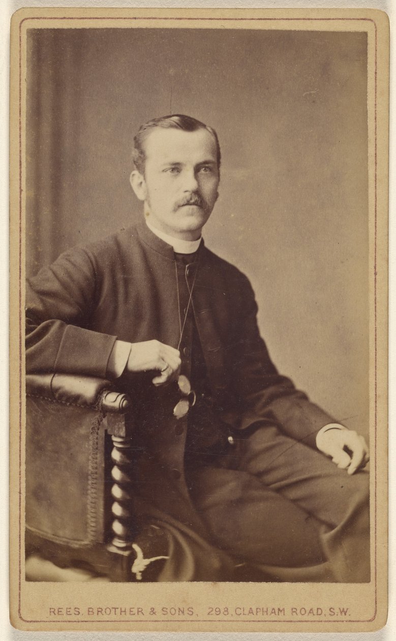 [Uidentificeret mand med overskæg, siddende]. af David Rees and Brother and Son