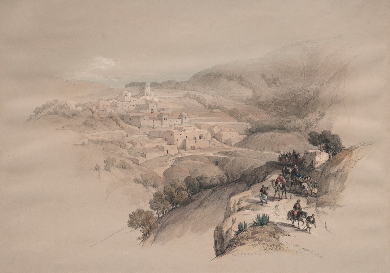 Bethany, 1839. af David Roberts