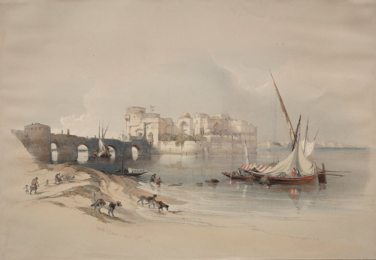Citadellet af Sidon af David Roberts