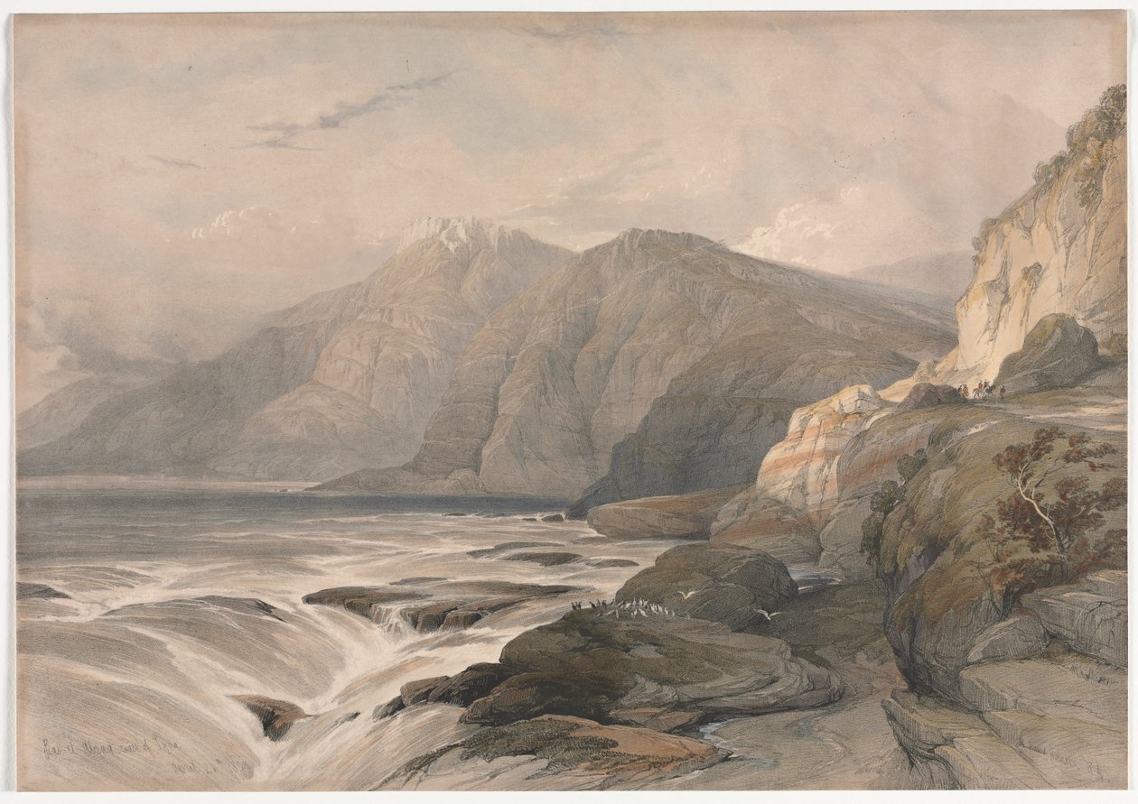 Syriens kyst, 1839. af David Roberts