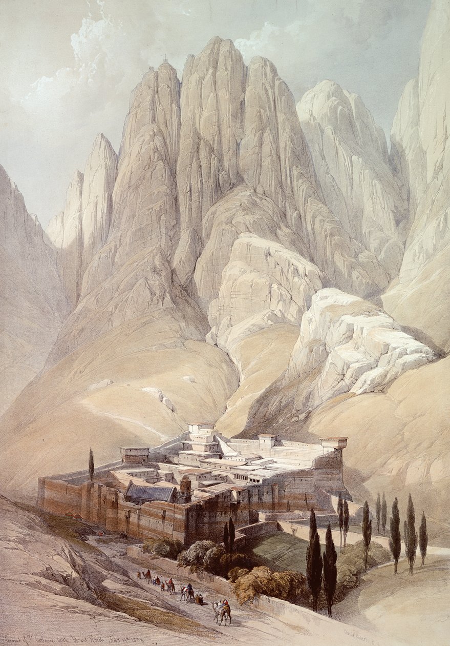 St.Catherine kloster med Mount Horeb, 19. februar 1839, plade 118 fra bind III af 
