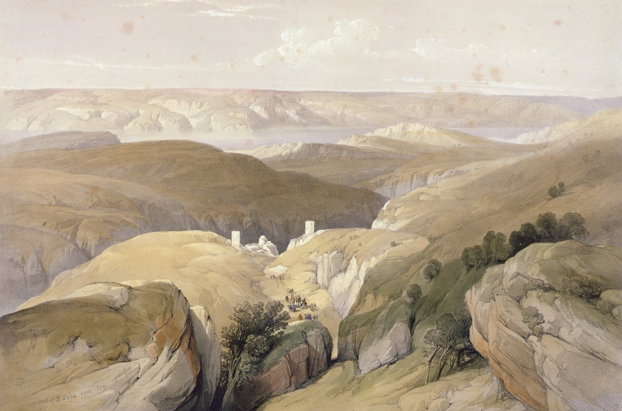 Sankt Saba kloster, april 1839, fra bind II af 