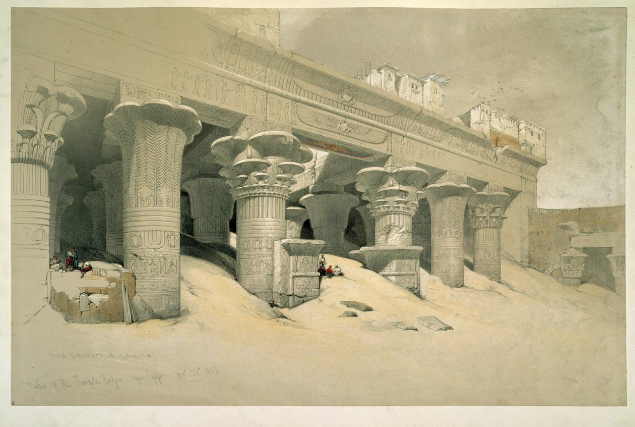 Edfu-templet af David Roberts