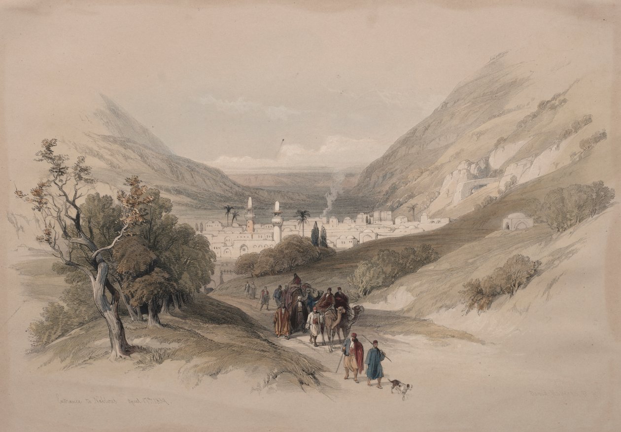 Indgang til Nablus af David Roberts