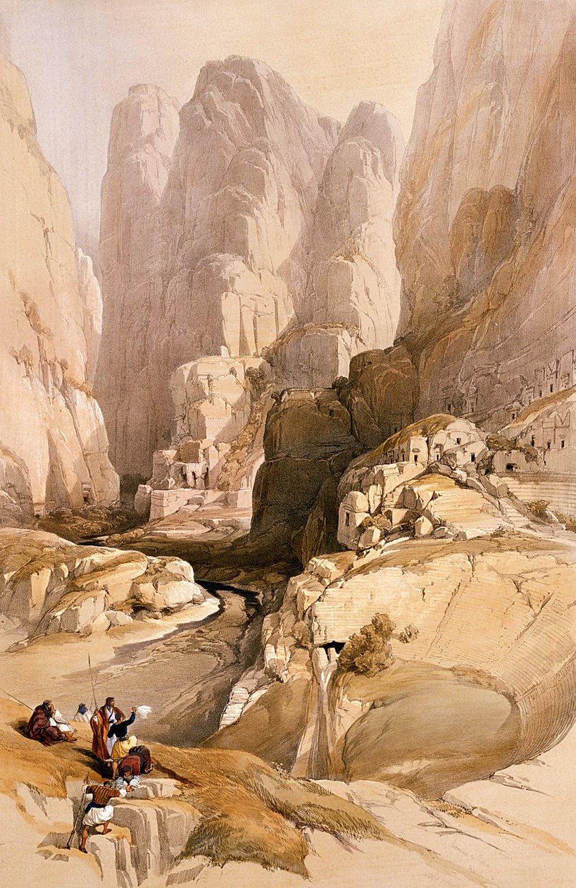 Indgang til Petra, 10. marts 1839, plade 98 fra bind III af 