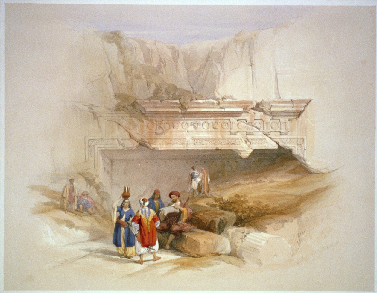 Indgang til Kongernes Grave, Jerusalem af David Roberts