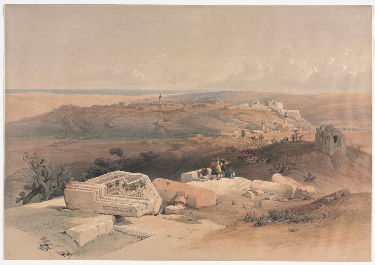 Gaza, 1839. af David Roberts