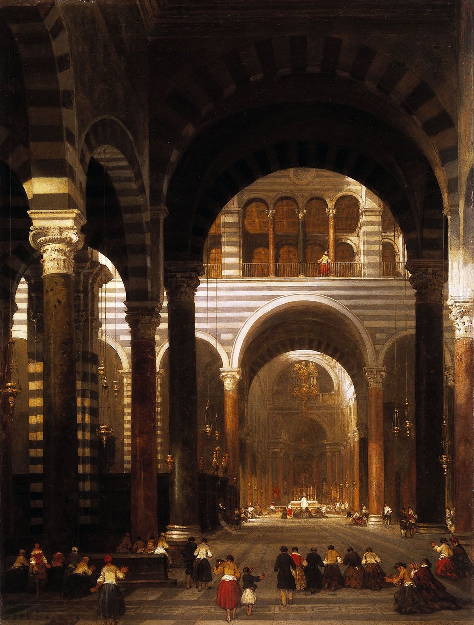 Interiør af katedralen, Pisa) af David Roberts, RA af David Roberts