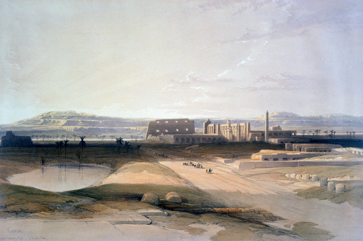 Karnac, 1800-tallet af David Roberts