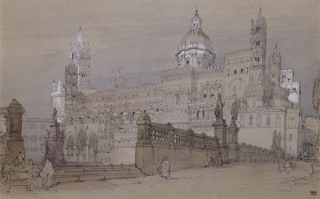 Palermo Katedral, 1854 af David Roberts