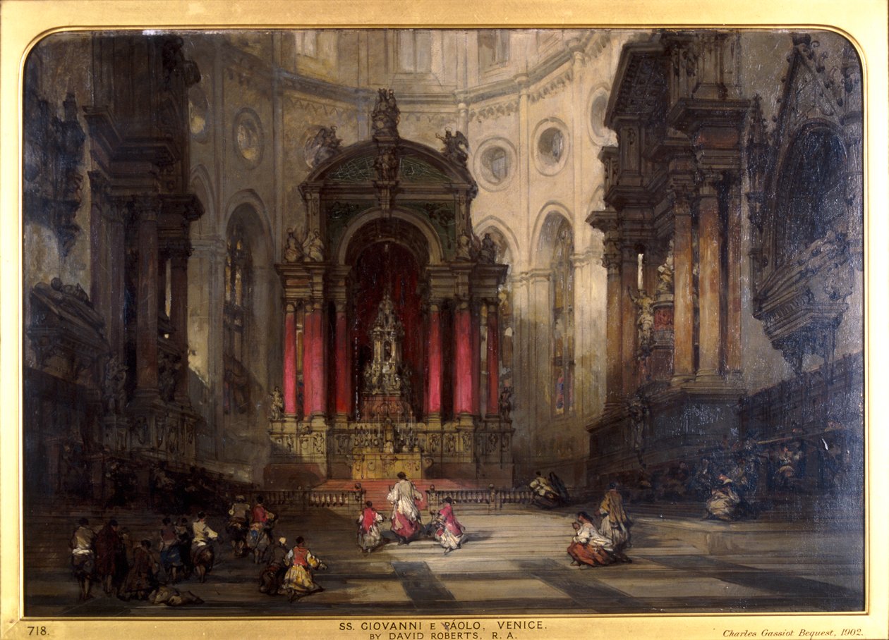 SS Giovanni e Paolo, Venedig af David Roberts