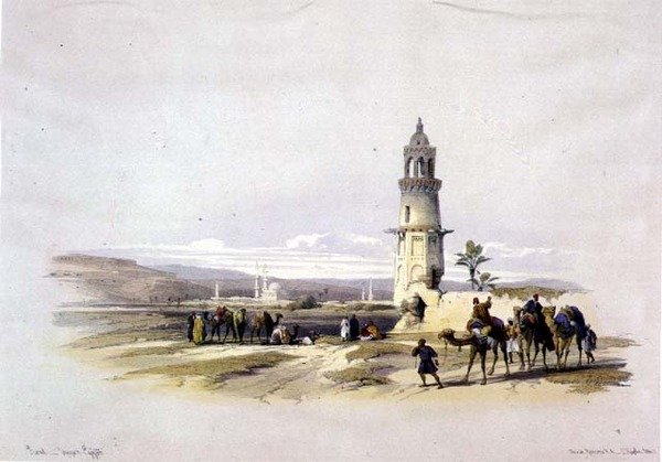 Sioul, Øvre Egypten, fra "Egypt and Nubia", bind 1 (litho) af David Roberts