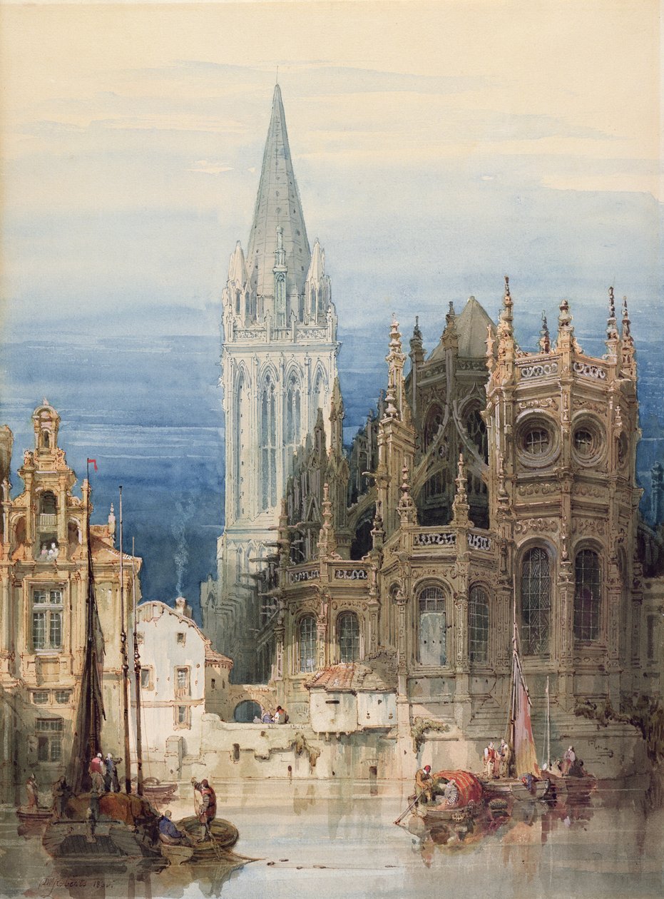St. Pierre, Caen af David Roberts