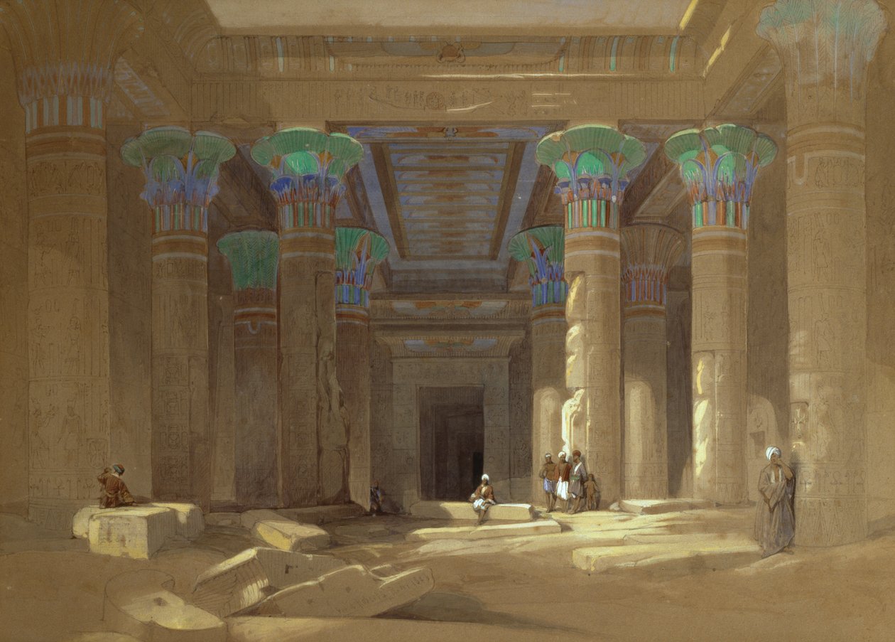 Philae-templet, Egypten af David Roberts