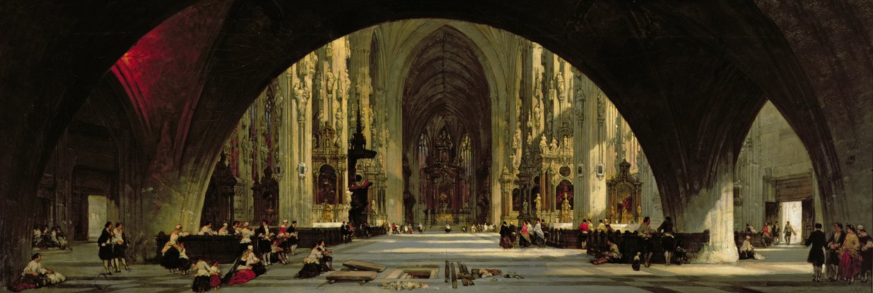 St. Stephens-katedralen, Wien af David Roberts