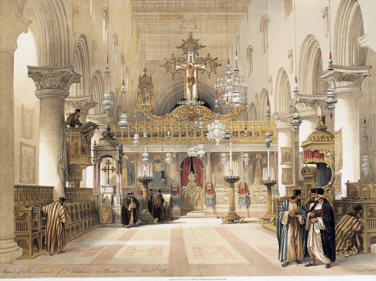 Saint Catherines kapel ved Mount Sinai Monastery, af David Roberts af David Roberts