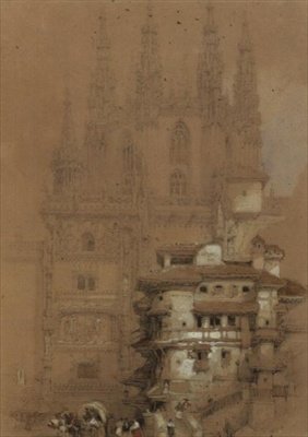 Kapitelsalen, katedralen i Burgos af David Roberts
