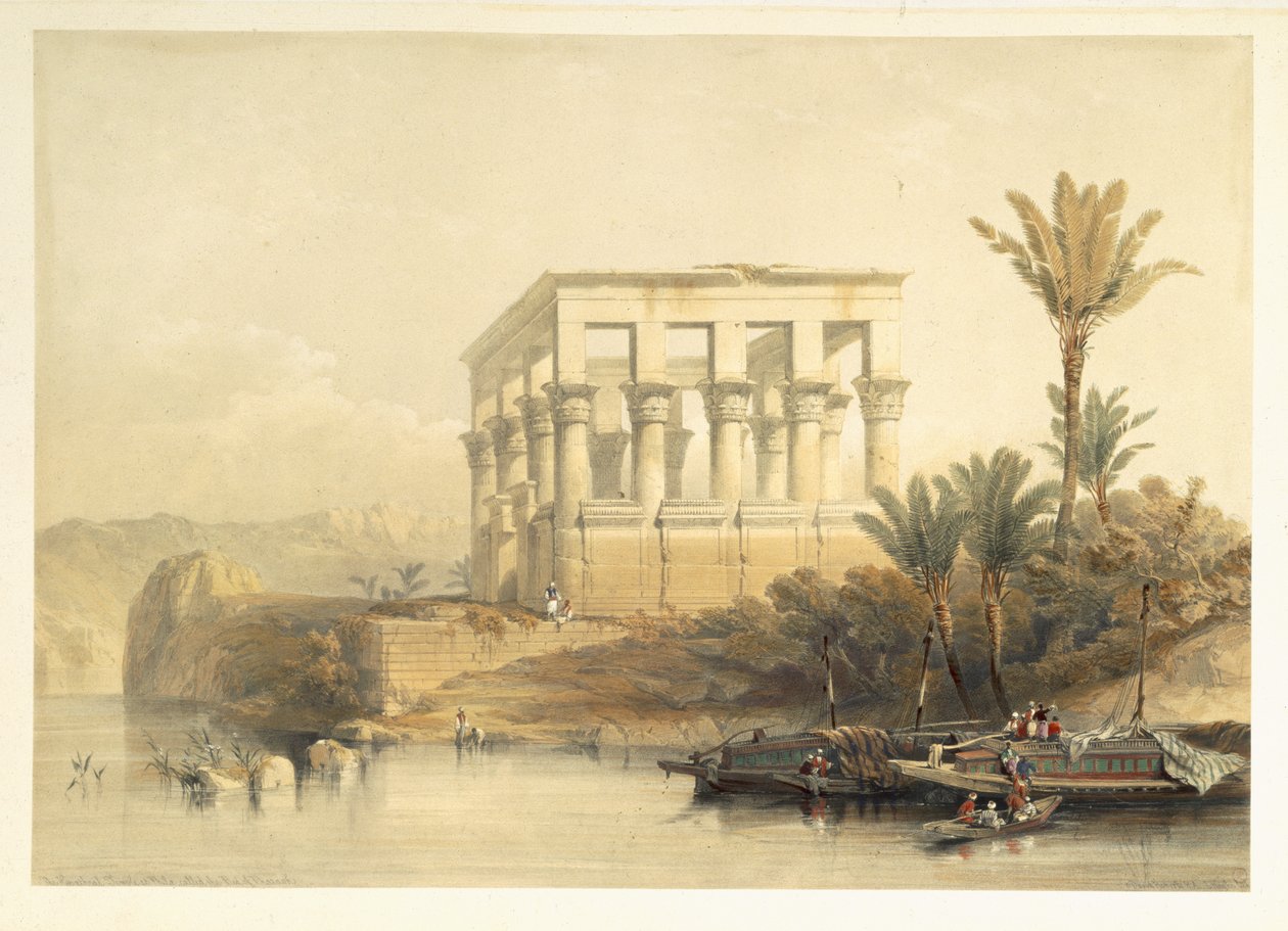 Hypaethral Temple i Philae, kaldet Faraos Seng, plade 65 fra bind II af 