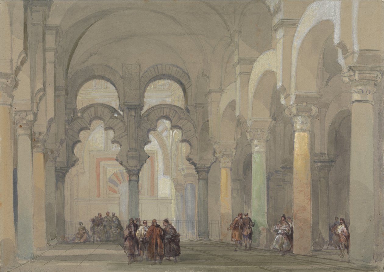 Moskeen i Córdoba af David Roberts