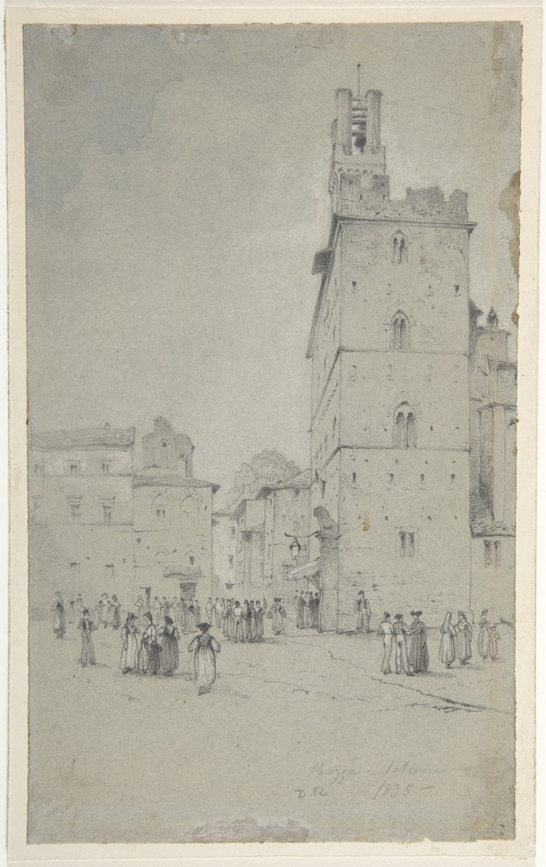 Palazzo dei Priori, Volterra af David Roberts