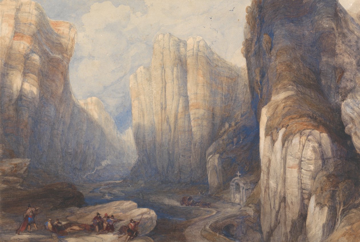 Pancorbo-passet, Pyrenæerne af David Roberts