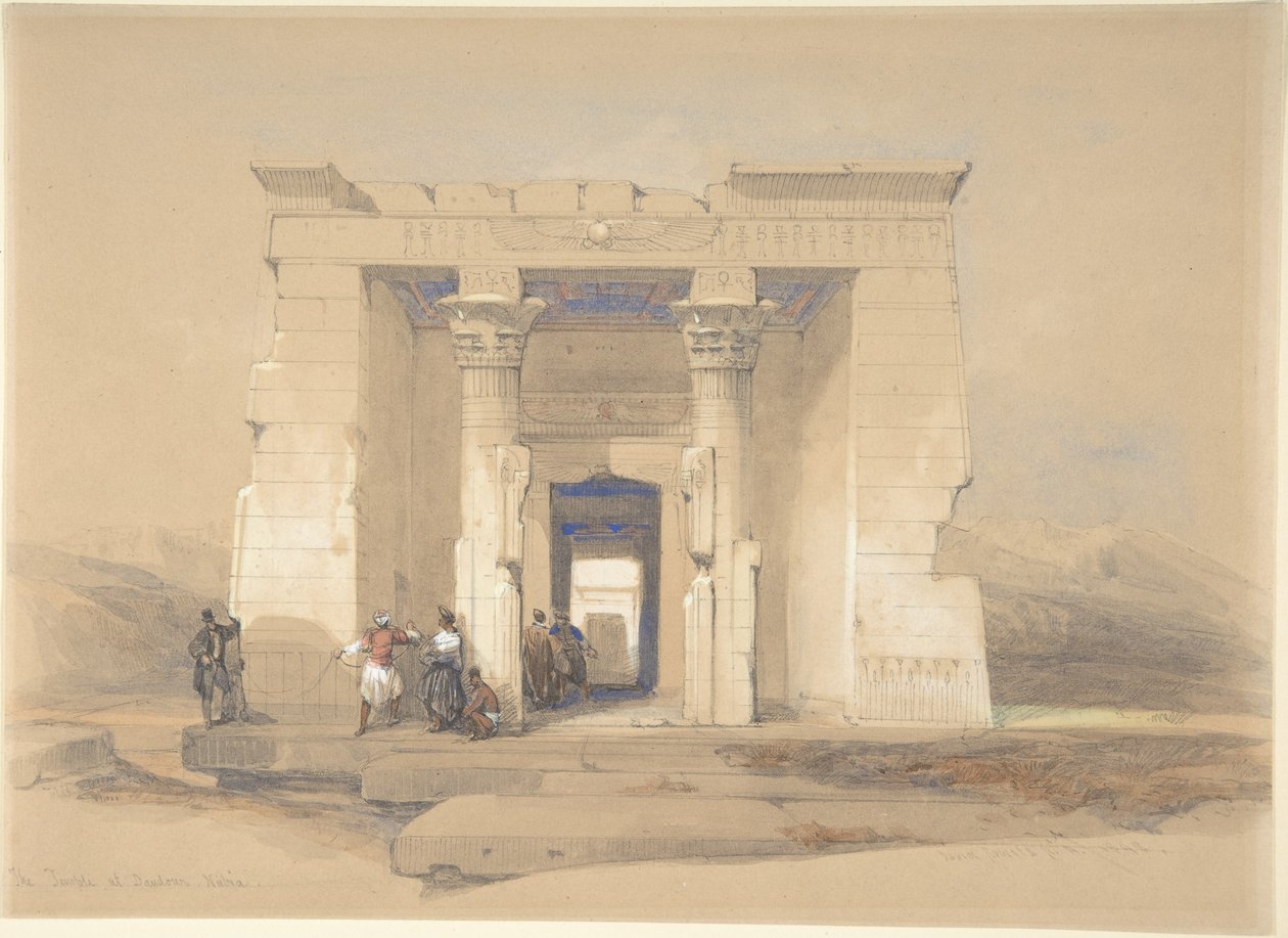 Templet i Dendur, Nubien af David Roberts