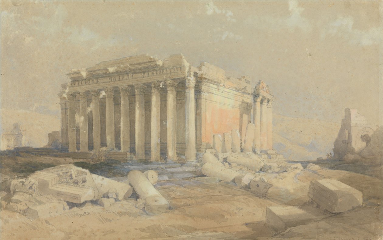 Baalbek-templet af David Roberts
