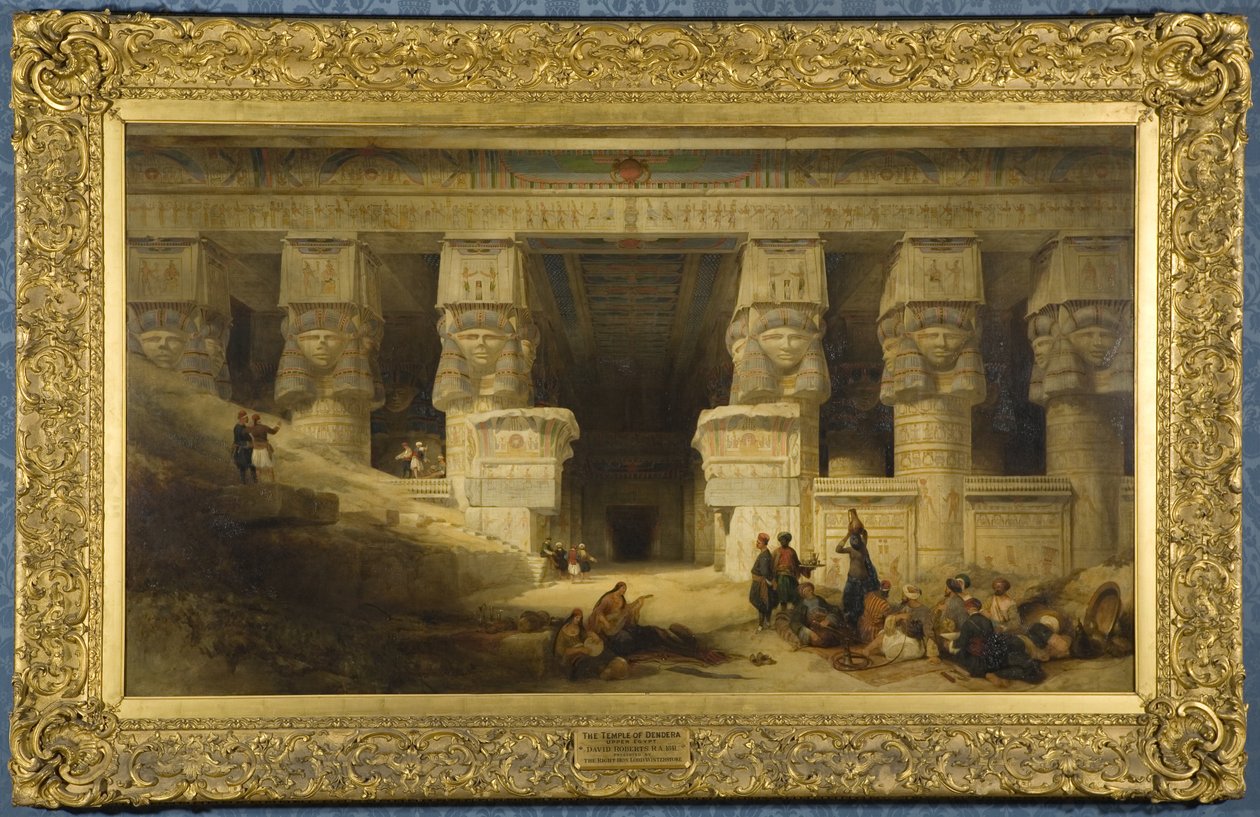 Templet i Dendera, Øvre Egypten af David Roberts