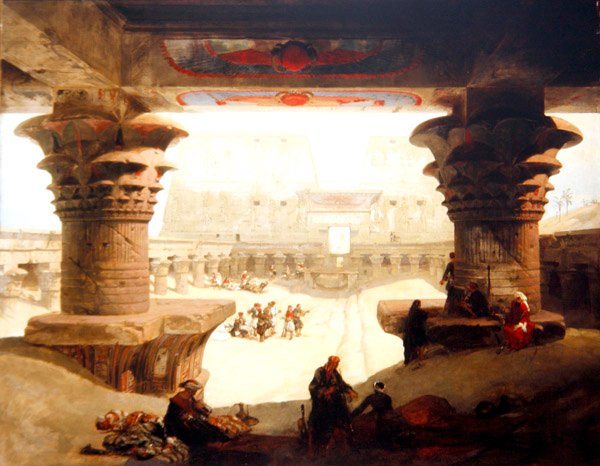 Edfou-templet, Øvre Egypten af David Roberts
