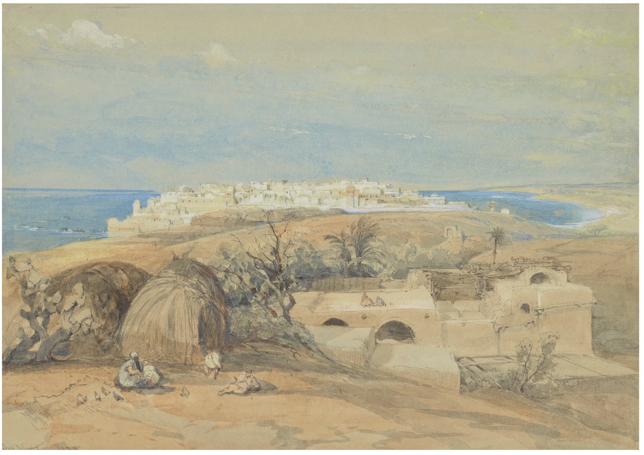 Udsigt over Jaffa, set mod nord af David Roberts