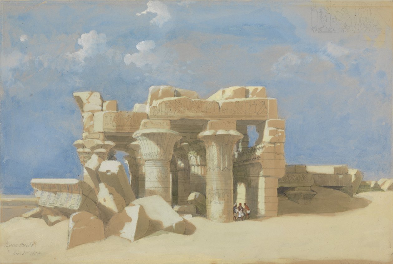 Udsigt over Kom Ombo af David Roberts