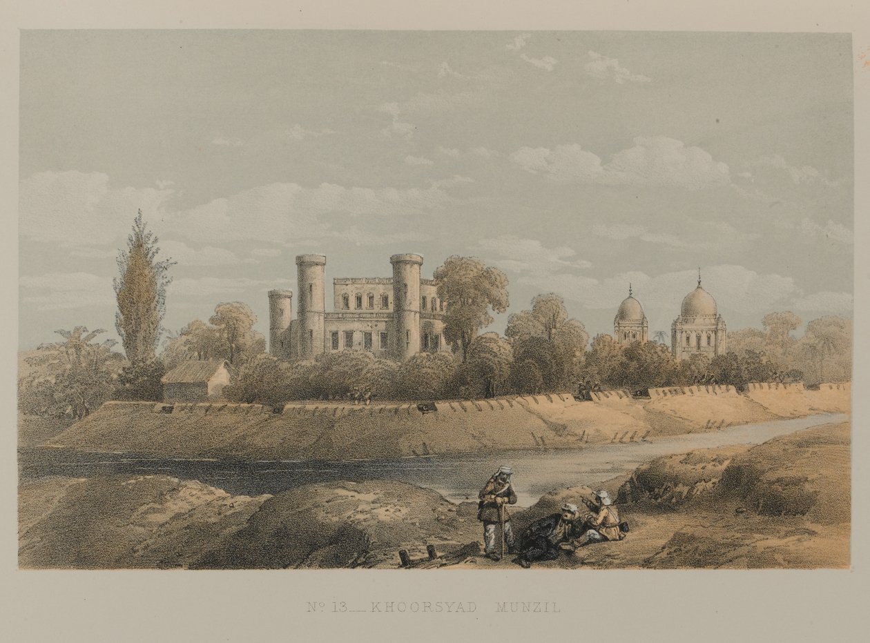 Khoorsyad Munzil, Lucknow af David Scott Lieutenant Colonel (after) Dodgson